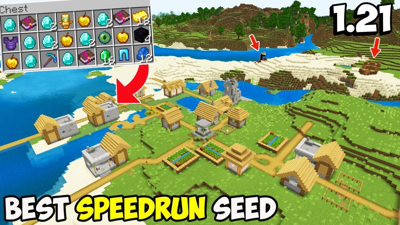BEST SPEEDRUN SEED [MCPE/Bedrock]